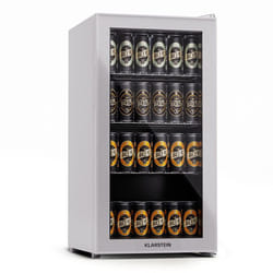 Klarstein Réfrigérateur de 74L Petit Frigo Mini Bar Affichage LCD 5-18°C Minibar Mini Frigo avec Étagères Amovibles Blanc
