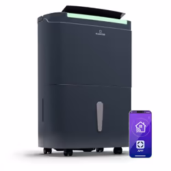 Soulagement immédiat avec un taux d'humidité idéal : le déshumidificateur d'air Klarstein DryFy Connect 50 élimine l'air humi ...