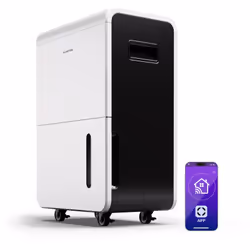 Soulagement immédiat avec le taux d'humidité idéal : le déshumidificateur Klarstein DryFy Grand Smart 55 élimine l'air humide ...