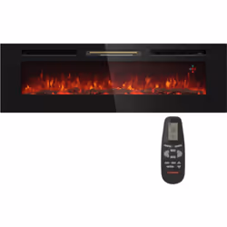 CHALEUREUSE ET ROMANTIQUE : Cette cheminée décorative avec flammes LED crée une simulation de flamme réaliste. La douce lumiè ...