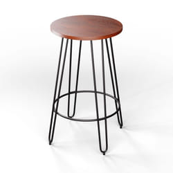 Blumfeldt - Table Haute de Bar 120 cm Table Mange Debout de Cuisine et Salon en Bois Massif Structure Renforcée Robuste Facile à Assembler Ilot de