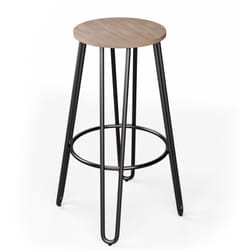 Tabouret Bar Lot de 2 Tabourets de Cuisine Tabouret de Bar à Assise Rembourrée Structure Renforcée Chaise Bar Haute avec Dossier et Repose-pieds