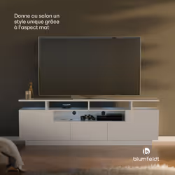 UN MEUBLE TV DESIGN : Complétez la déco de votre maison avec notre meuble TV à LED. Fabriqués avec une surface mat élégante e ...