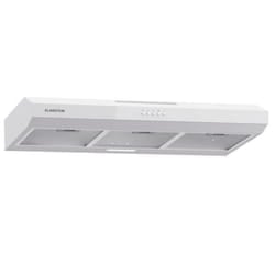 Klarstein Contempo 90 Hotte aspirante encastrée 90 cm 200 m³/h LED Acier inoxydable Acrylique Blanc