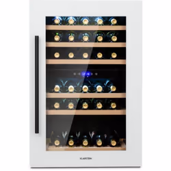 PRÉSENTATION ÉLÉGANTE DES VINS : En plus de sa porte en verre, la cave à vin Klarstein est doté d'un cadre en acier inoxydabl ...