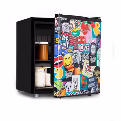 COMPACT ET ÉCONOMIQUE: Le réfrigérateur KLARSTEIN Cool Vibe n'est pas seulement compact et économique, il impressionne aussi  ...