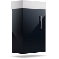 Blumfeldt - meuble de salle de bain élegant avec vasque en ceramique 40 cm finition anthracite brillant - Meuble de rangement ideal pour optimiser