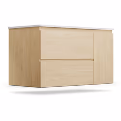 MATÉRIAU DE HAUTE QUALITÉ : Notre meuble lavabo pour salle de bain est conçu en matériau résistant à l'humidité et durable, a ...