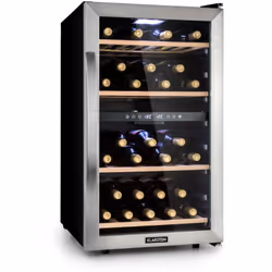 Pour les passionnés de vin : la cave à vin Klarstein Vinamour 45D garantit le meilleur plaisir en fournissant la bonne tempér ...