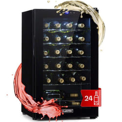 Klarstein Shiraz 24 Uno Cave à vin 63 L 24 bt. Panneau de contrôle tactile 5-18° C Noir