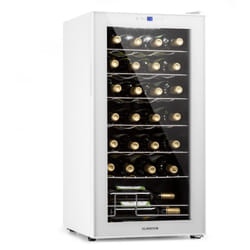 Klarstein - Cave a Vin, Caves à Vin de Conservation de 74L, Porte en Verre, Cave a Vins à Zone Unique, Bar Int/Ext, Frigo Vin, Armoire a Vin, Cave a
