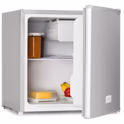 CARACTÉRISTIQUES : Capacité de 46 litres avec congélateur séparé | Boîtier en acier inoxydable | 1 clayette CARACTÉRISTIQUES ...