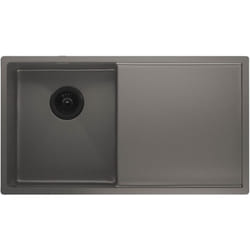 Klarstein - vier de cuisine 79x44 cm en acier inoxydable, avec égouttoir à vaisselle et robinet de cuisine, trop-plein et filtre inclus - égouttoir à