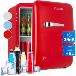 Mini Frigo de Chambre de 48L pour Snacks et Boissons, Petit Frigo Top Silencieux, Mini Bar, Petit Réfrigérateur Camping, Mini Frigo Cosmetique,