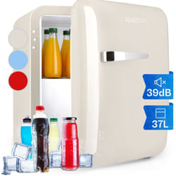 Klarstein - Mini Frigo et Congelateur de Chambre de 32L, Snacks, Boissons, Petit Frigo Top Silencieux, Mini Bar, Petit Réfrigérateur Camping, Mini