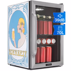 70 LITRES DE BIÈRE ? OUI, S'IL VOUS PLAÎT ! Ce mini-réfrigérateur de 70 litres offre beaucoup d'espace pour l'essentiel, pren ...