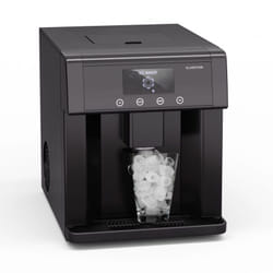 Klarstein - Eiszeit Machine à glaçons - 15 kg/24 h, 3 tailles, écran tactile, réservoir 3 l, acier inoxydable, machine pour glaçons maison, Ice Maker