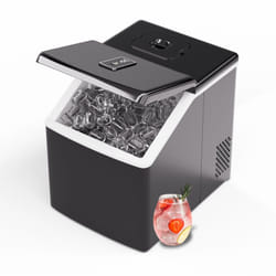Klarstein - Machine à Glaçons - Acier Inoxydable, 13kg/24h, Glaçons Transparents, Écran Tactile, Faible Consommation, Idéale pour Fêtes & Garden