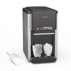 Klarstein - ArcticBlend 3-en-1 machine à glaçons, 20 kg/24 h, glaçons & glace pilée, distributeur d'eau, réservoir 6 l, acier inoxydable, machine à