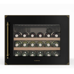 Klarstein - Vinsider Victoria 28 Cave à Vin - 28 Bouteilles, 1 Zone, 5-20°C, Commande Tactile, Éclairage led, Protection uv, Silencieux, Noir, Frigo