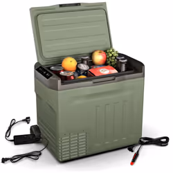 Intérieur spacieux : la glacière électrique comporte deux zones avec deux paniers de rangement et un séparateur amovible pour ...