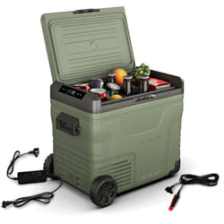 Klarstein - PolarForce 50L Glacière - Glacière électrique à compression, lcd, -20°C à 20°C, roues tout-terrain, dpibles poignées, mode eco,