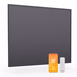 Radiateur infrarouge Klarstein Smart - Contrôle par app - 60 x 60 cm - 360 W - IP24 Gris