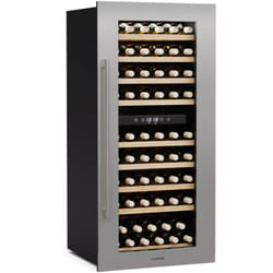 Klarstein - Vinsider Duo Cave à Vin - 79 Bouteilles, 2 Zones, 5-22°C, Commande Tactile, Éclairage led, Verre Anti-UV, Faible Niveau Sonore, Unité