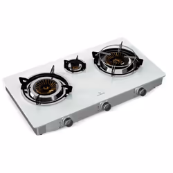 Réchaud de camping puissant : réchaud à gaz portable avec 3 brûleurs, un anneau adaptateur pour les petites casseroles et une ...