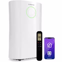 Le déshumidificateur Klarstein DryFy ProConnect 24L offre un contrôle puissant et efficace de l'humidité pour votre maison ou ...