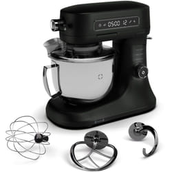 Klarstein - Chiara robot de cuisine multifonctions – 1600 w, bol inox 5 l, 12 vitesses, écran tactile lcd, silencieux 72 dB, accessoires lavables,
