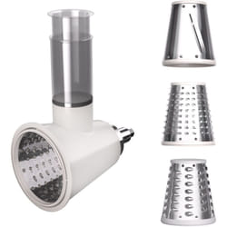 Chiara accessoire-salade - robot hachoir, accessoire à salade polyvalent, 3 lames en acier inoxydable, facile à assembler & nettoyer, design compact,