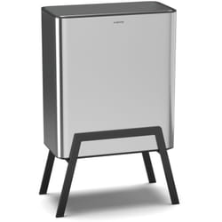 Klarstein - Yuma Poubelle - 30 l avec filtre à odeurs, bouton-poussoir, bac intérieur amovible, pieds élégants, poubelle de cuisine, acier inoxydable
