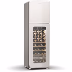 CAVE À VIN ET RÉFRIGÉRATEUR AUTONOME : Placement flexible sans installation requise, idéale pour une utilisation polyvalente  ...