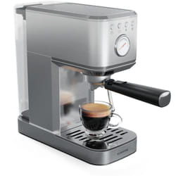 Klarstein - SteelPresso Slim machine à expresso – 20 bars, 1350 w, buse vapeur, réservoir 1,2 l, acier inoxydable, compacte, facile à utiliser &