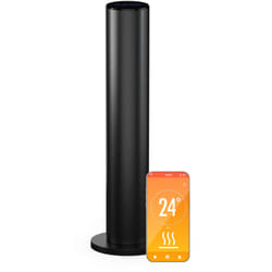 Blumfeldt - SmartFlow Tower 700 w Radiateur infrarouge – chauffage 360°, WiFi & contrôle par appli, thermostat, verrouillage parental, minuterie