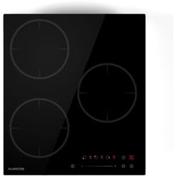 Klarstein - Delicatessa Plaque Induction - 3 Zones, 6600W avec Boosters, Commande Tactile Slider, Minuterie & Sécurité Enfant, Vitrocéramique Noire,