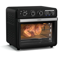 Klarstein - AirGlaze Friteuse Air Fryer – 34 l, 2000 w, 9 Programmes, Friteuse Sans Huile, Fenêtre Panoramique, Rôtissoire Et Ensemble D'Accessoires
