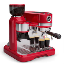 Klarstein - Bella Café machine à café en grains – 19 bars, 1550 w, broyeur intégré 200 g, réservoir 1,4 l, mousseur à lait, Thermobloc, Inserts Pour