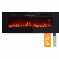 CONFORT ET ROMANTISME : Profitez de flammes réalistes sans bois avec cette cheminée électrique idéale pour ajouter une touche ...