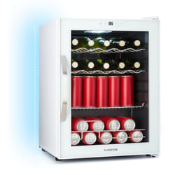 Klarstein - Coachella 60 Frigo à Boissons - 60L, WiFi, Éclairage led 7 Couleurs, Porte en Verre, Température 3-18°C, 3 Étagères Métal, Design