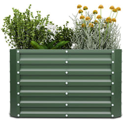 Blumfeldt - Potager surélevée High Grow Straight, 600 l en Acier Galvalume anti rouille, Ergonomique & Facile à assembler, Idéale pour fleurs, herbes