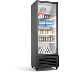 Klarstein - GrandCooler 270 l réfrigérateur à boissons - Vitrine Réfrigérée avec Porte Double Vitrage, Éclairage led Blanc/Bleu, Thermostat 0°C à