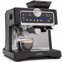 Avec la machine à expresso Klarstein GrandPresso Touch, savourez des spécialités de café aromatiques dans le confort de votre ...