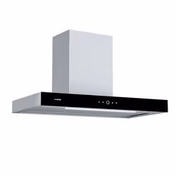 Klarstein SmartEdge Hotte aspirante 90 cm Contrôle par app silencieuse et puissante 550 m³/h Évacuation ou Recyclage LED CEE ...