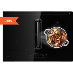 Klarstein - AirJet 72 Plaque Induction Avec Hotte Intégrée - 600 m³/h, 7200W, VarioHeating, a+ Efficacité, Écran Tactile, Sécurité Enfant, Acier