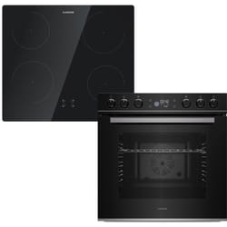 Klarstein - ControlSync Four Avec Plaque Induction - Four 72L Avec Minuterie Numérique, 9 Fonctions, Sécurité Enfants, Plaque 4 Zones Avec Booster,