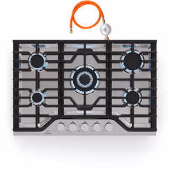 La table de cuisson à gaz Klarstein Turbocast allie performances professionnelles et flexibilité dans une largeur compacte. D ...