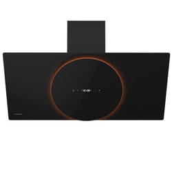Klarstein Total Eclipse Hotte aspirante 90 cm Éclairage LED Tactile 5942 m³/h Évacuation/recyclage dair Noir