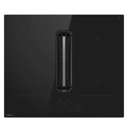 Klarstein AirJet Hybrid Down Air System Plaque induction Table de cuisson à induction avec hotte intégrée 477 m³/h CEE A+ Noir